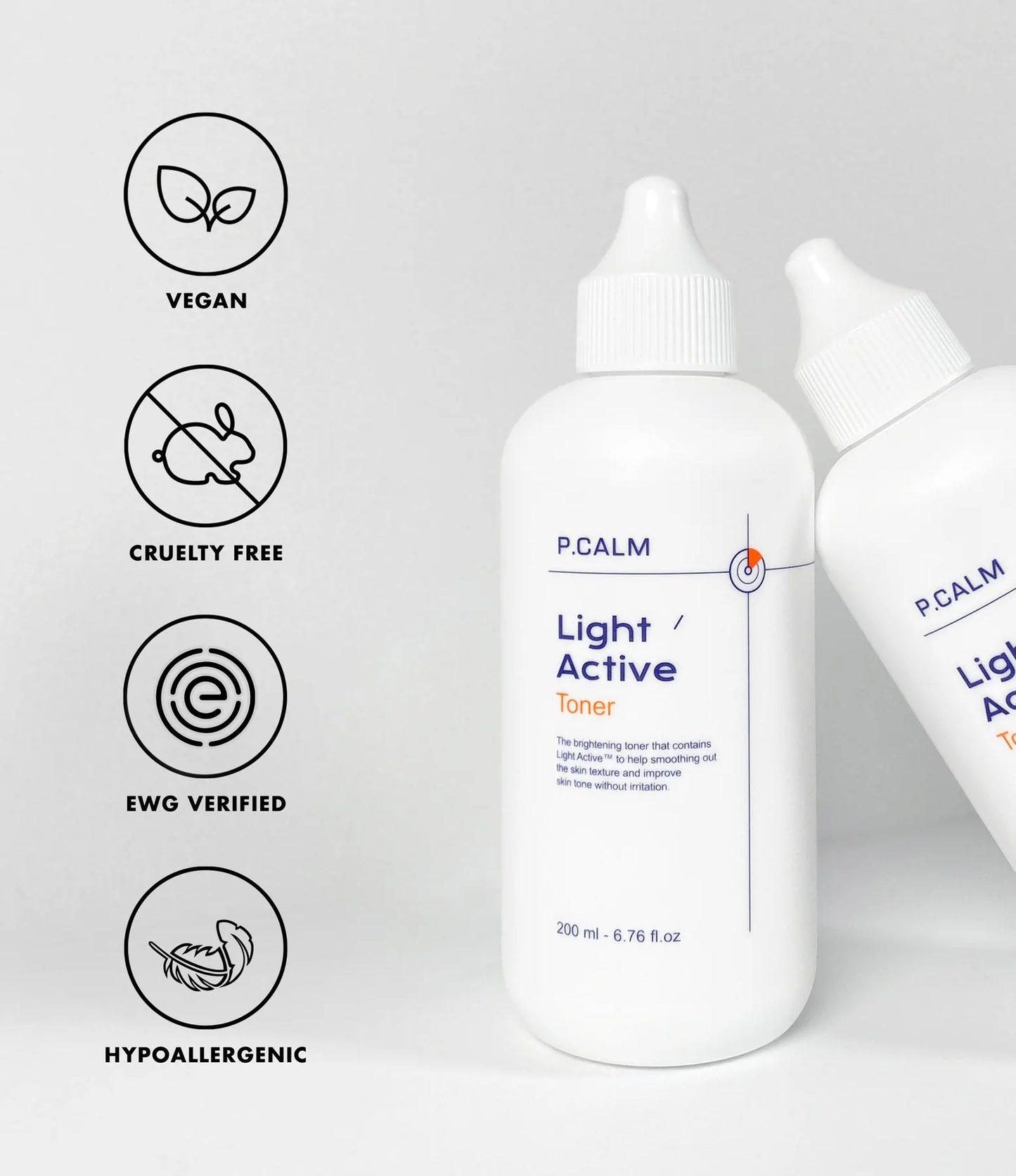P.CALM - Light Active Toner - Lotion tonique | 200ml