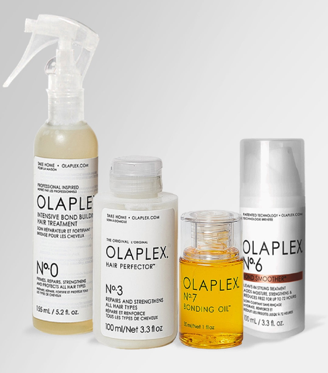 Packet Olaplex N°.0 + N°.3 + N°.6 + N°.7 Intensif Treatment - Traitement Intensif