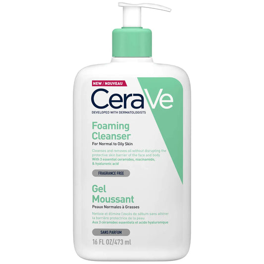 CERAVE - Foaming Cleanser - Gel Moussant Visage 473 ML