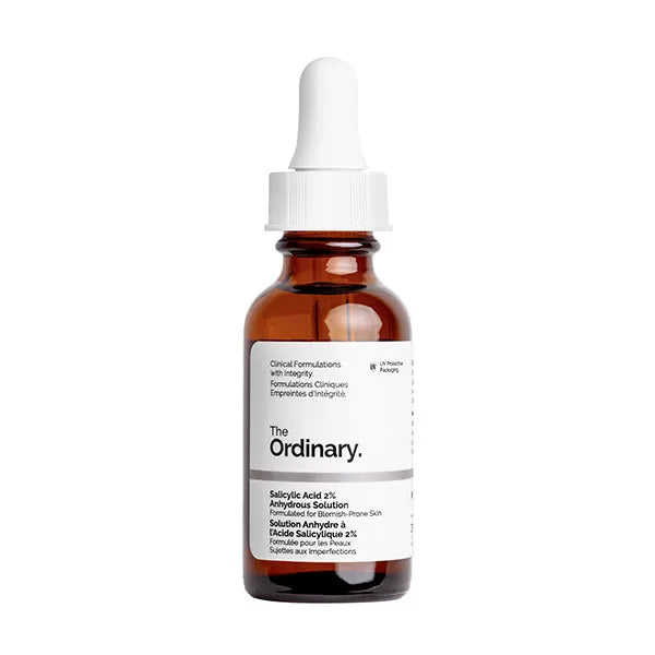 The Ordinary Salicylic Acid 2% Anhydrous Solution | 30ML | Peau Sèche ...