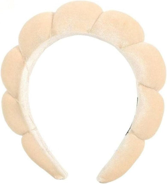 Bandeau Cheveux Beige En Forme De Nuages