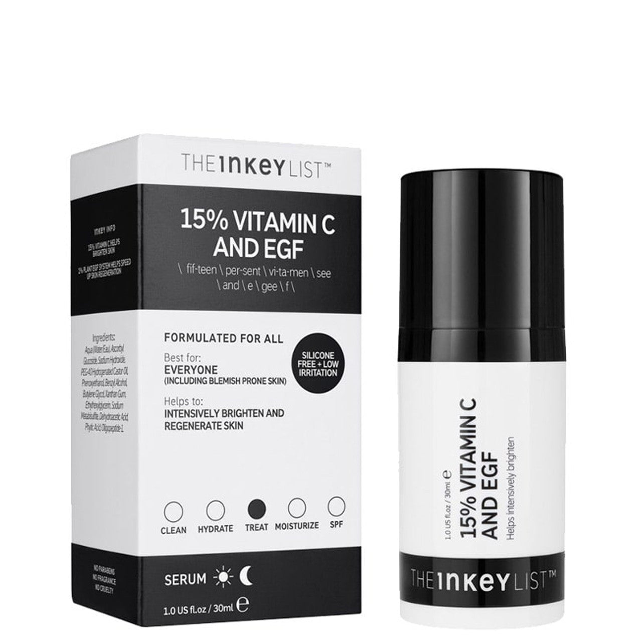 Sérum Anti-âge Éclaircissant 15% Vitamin C + EGF – THE INKEY LIST, 30ml