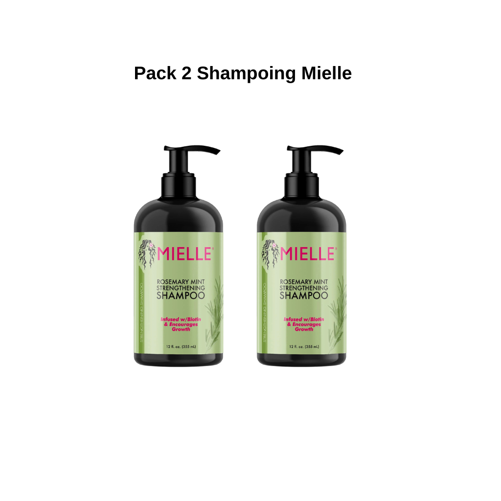 pack mielle 2 shampoo rosemary