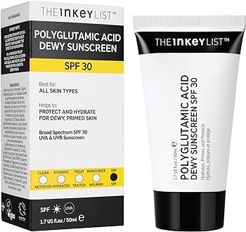 Polyglutamic Acid Dewy Sunscreen SPF 30 Inkeylist , 30ml