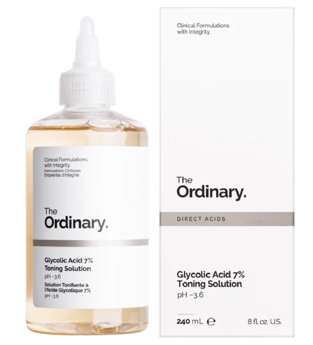 The Ordinary Glycolique Acid - Éclat et Renouvellement de la Peau